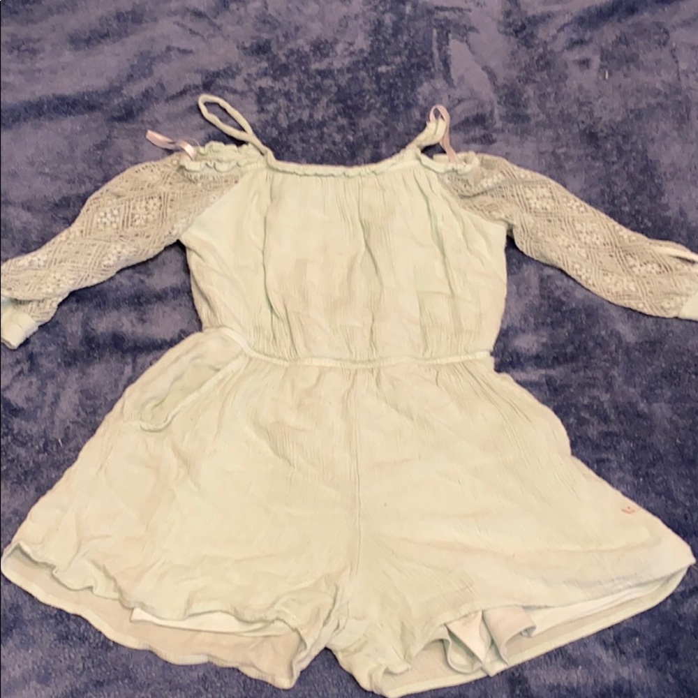 Mint green romper